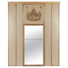 French Louis XVI Style Trumeau Mirror