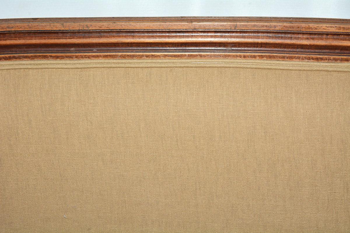 French Louis XVI Style Upholstered Queen Size Bed Headboard 4