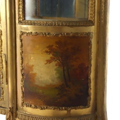 French Louis XVI Style Vernis Martin Decortated Gilt Wood & Ormolu Vitrine c1890