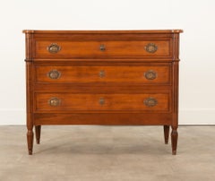 French Louis XVI Style Walnut Commode