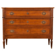French Louis XVI Style Walnut Commode