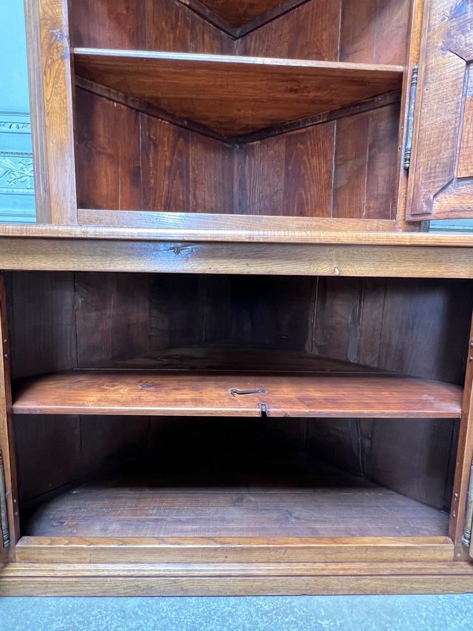 French Louis XVI Style Walnut Corner Cabinet For Sale 8