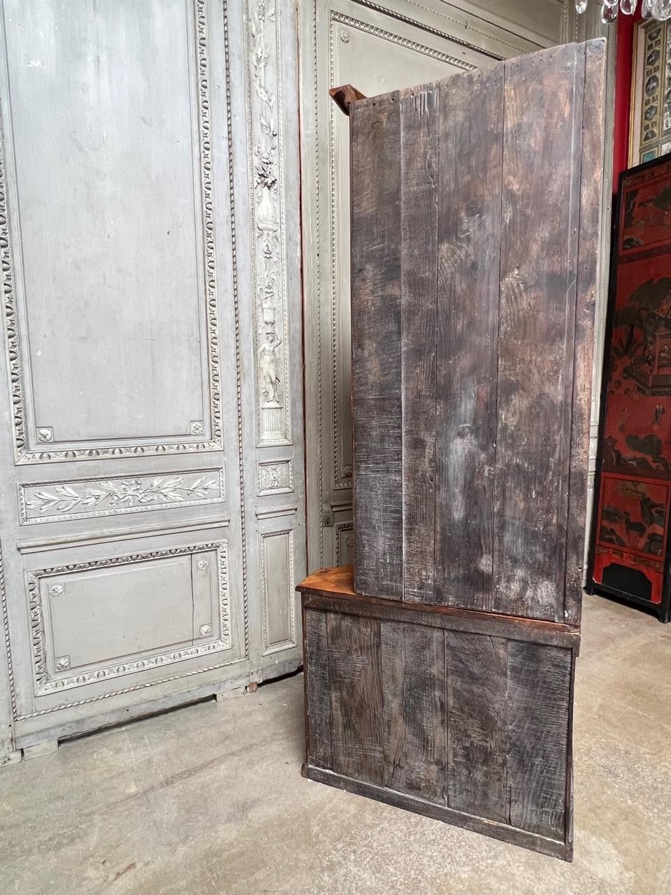 French Louis XVI Style Walnut Corner Cabinet For Sale 1