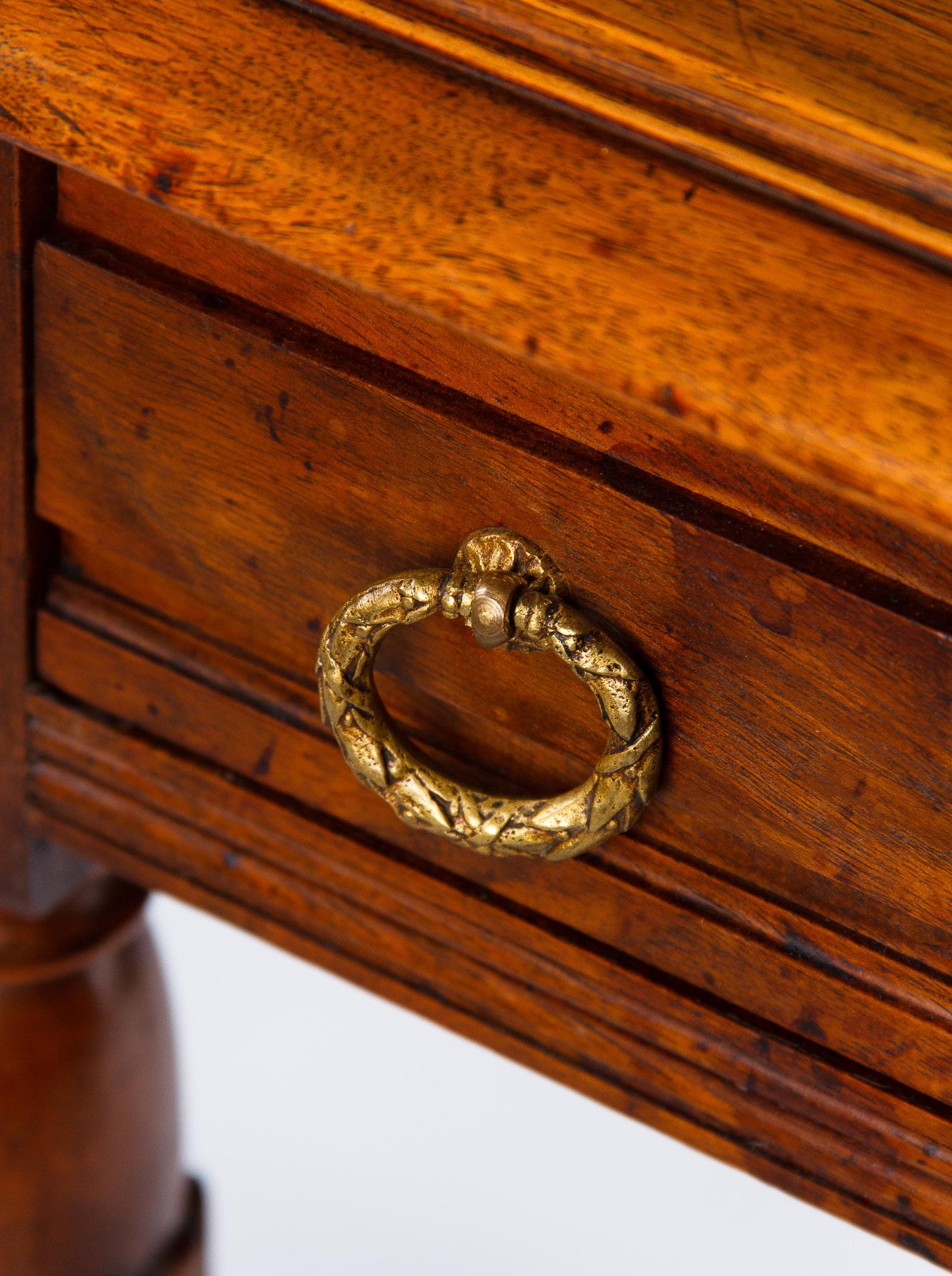 French Louis XVI Style Walnut Desk, Early 1900s 12