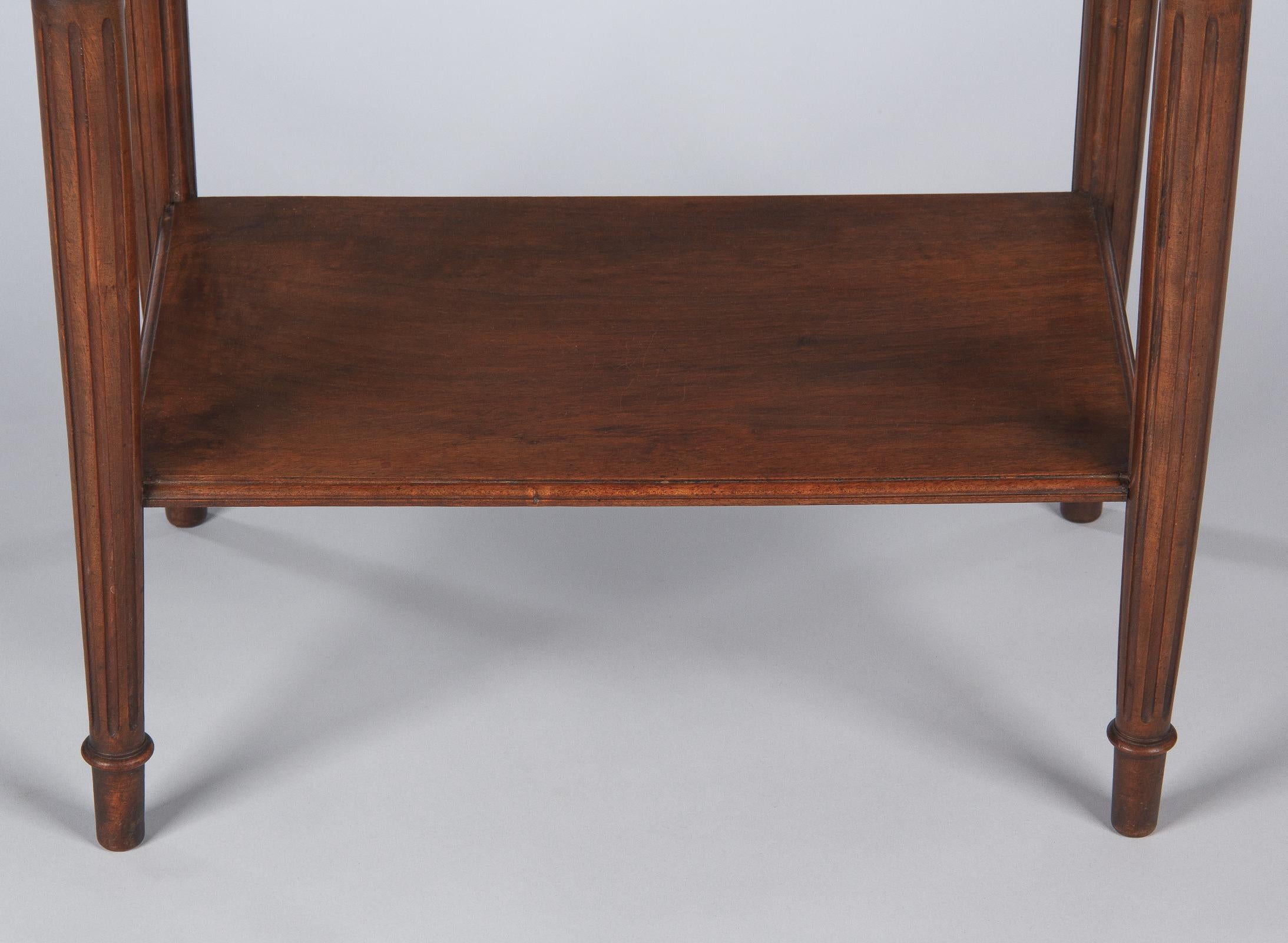 French Louis XVI Style Walnut Side Table, Early 1900s 1