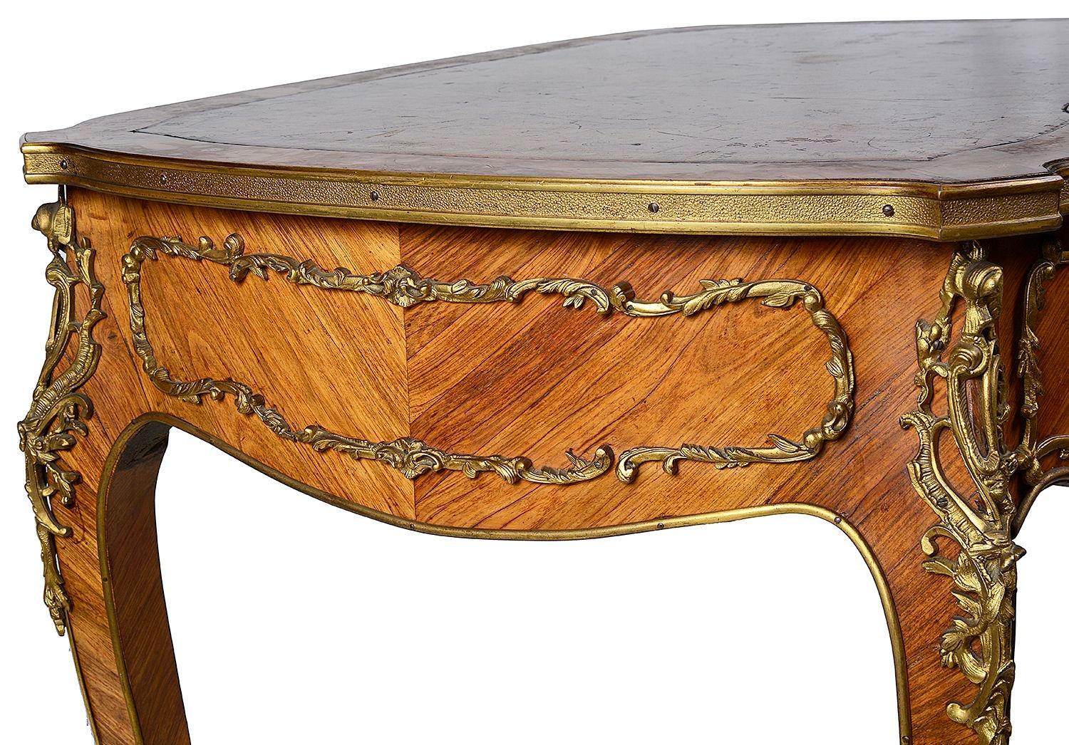 19th Century French Louis XVI style writing table, circa 1890 For Sale
