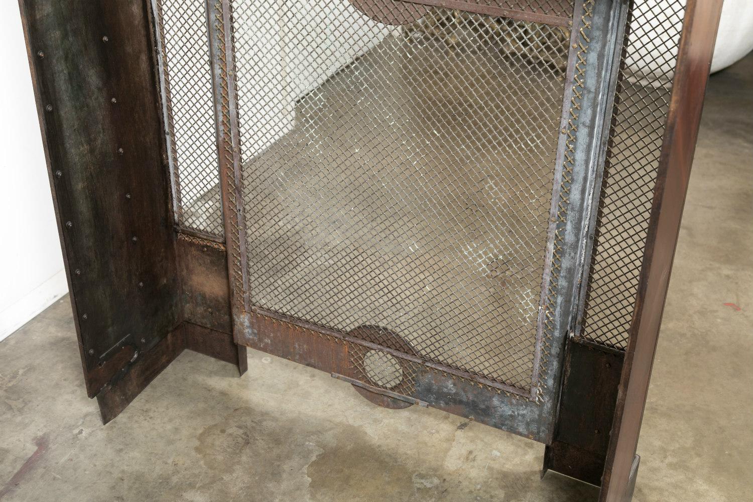 French Louis XVI Style Wrought Iron Radiator Cover or Console with Marble Top 10