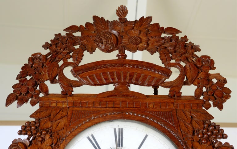 Horloge française à grand boîtier Louis XVI, C1800, également appelée St  Nicolas-Clock En vente sur 1stDibs | horloge saint nicolas d'aliermont prix