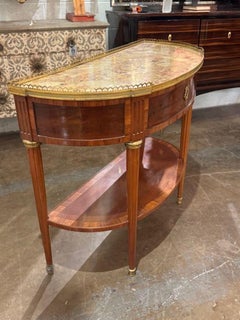French Louis XVI Walnut Console