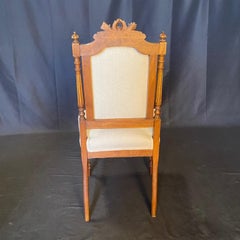 French Louis XVI Walnut Parlor Suite Set with Sofa and Two Side Chairs