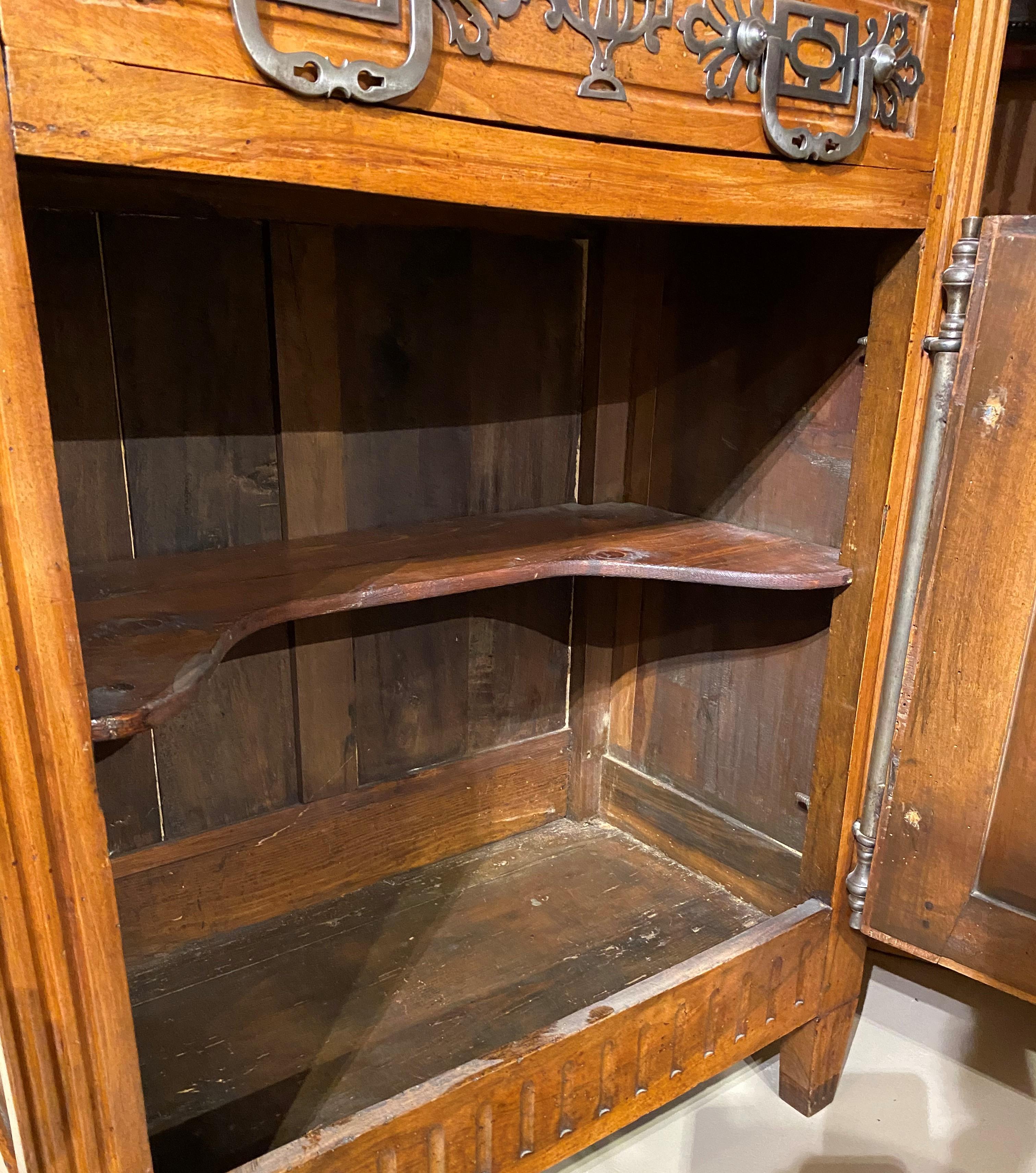 French Louis XVI Walnut Two Door Armoire or Cabinet 7