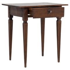 French Louis XVI Side Table, Wooden Frame, Classical Design, 1800