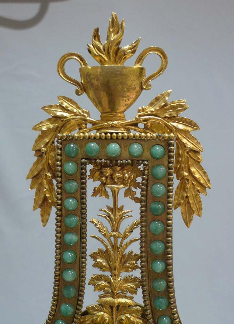 Ormolu French Louis Xvith Period Lyre Clock For Sale
