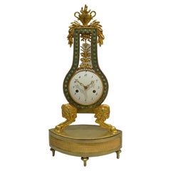 Antique French Louis Xvith Period Lyre Clock