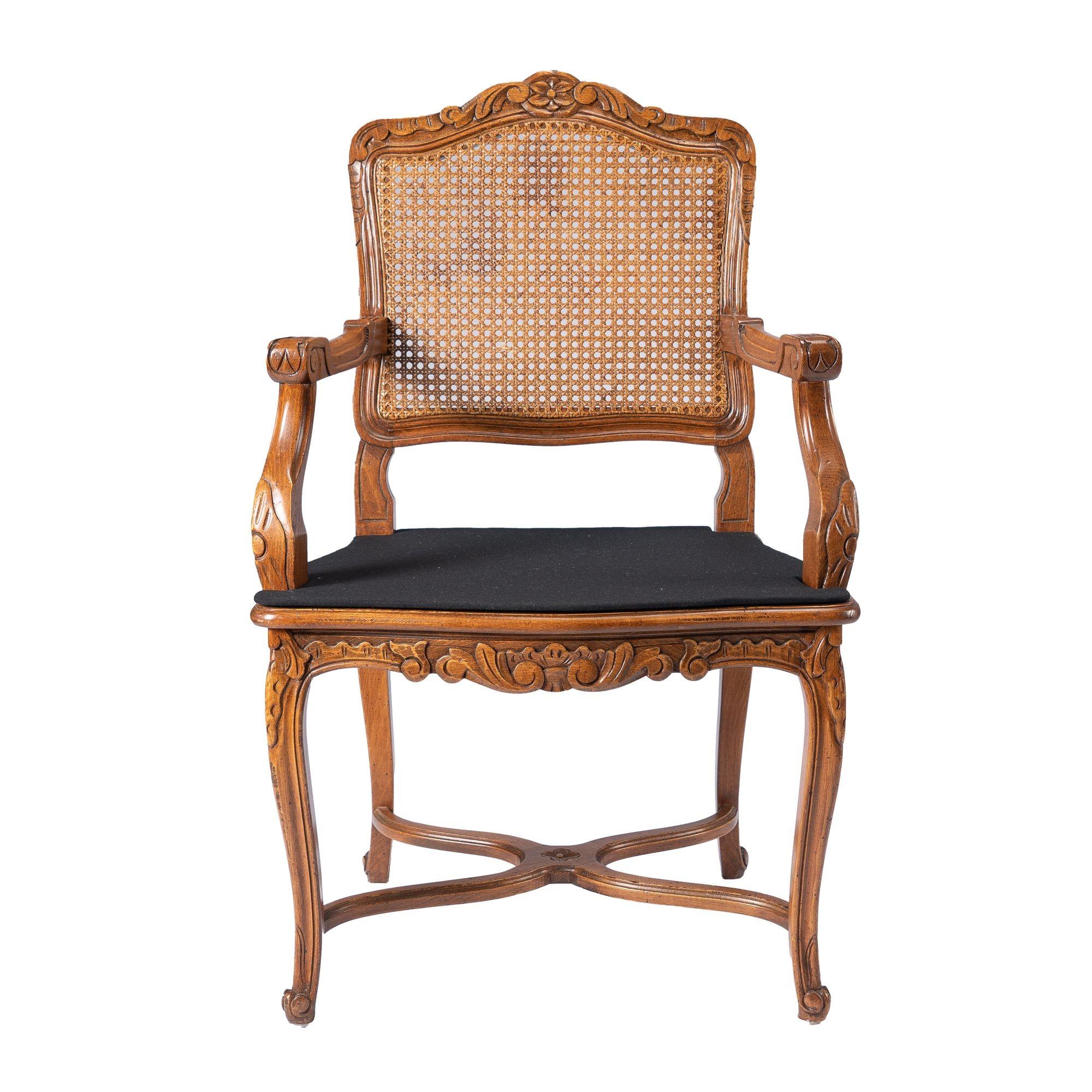 French Louis XVl style fauteuil, c. 1900's For Sale 4