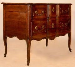French Louise XV Walnut Commode