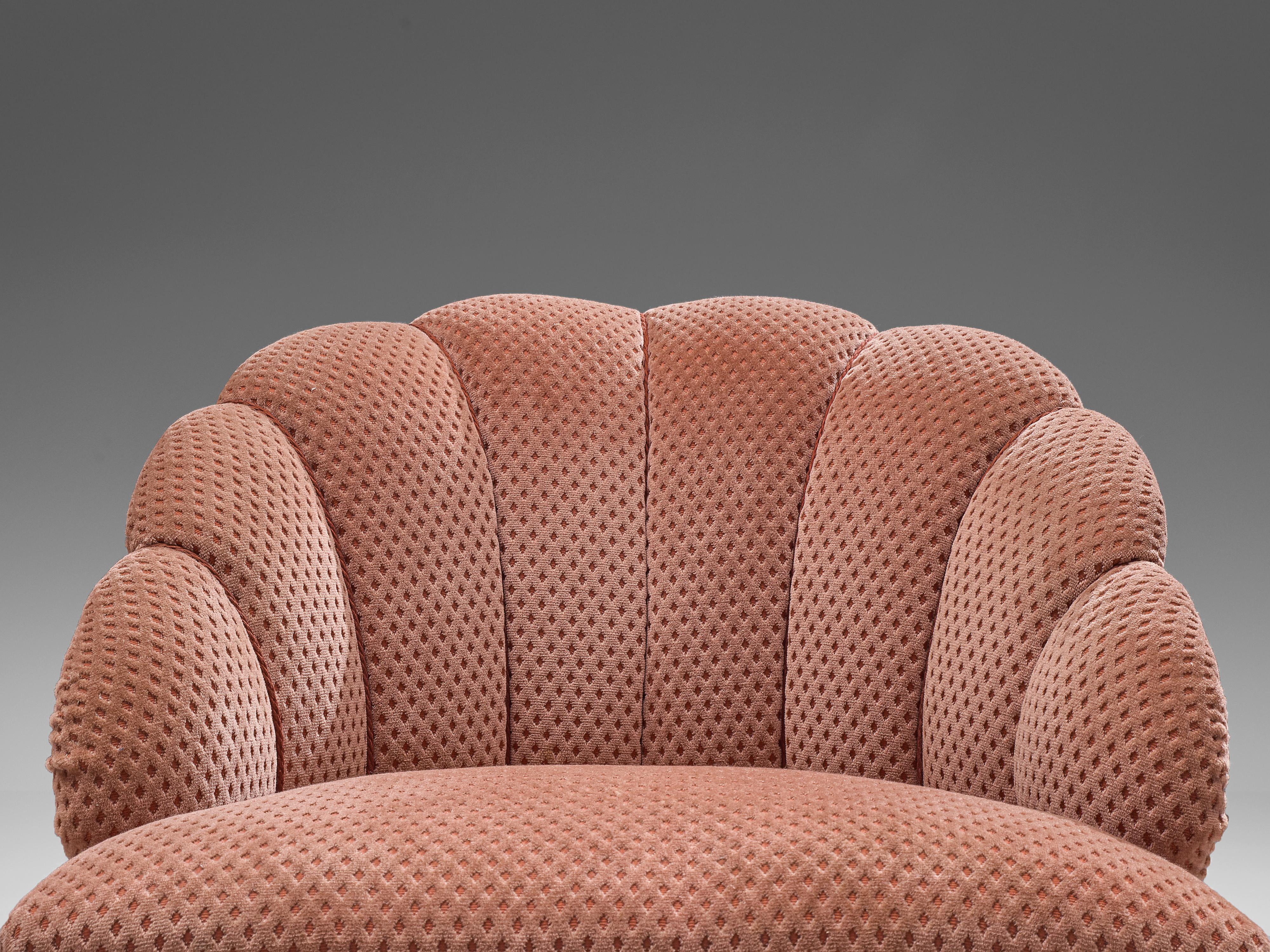 pink art deco chair