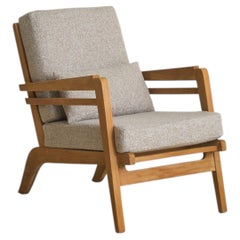 Fauteuil de salon français + coussin dans le style de René Gabriel, années 1940 - 2 exemplaires disponibles