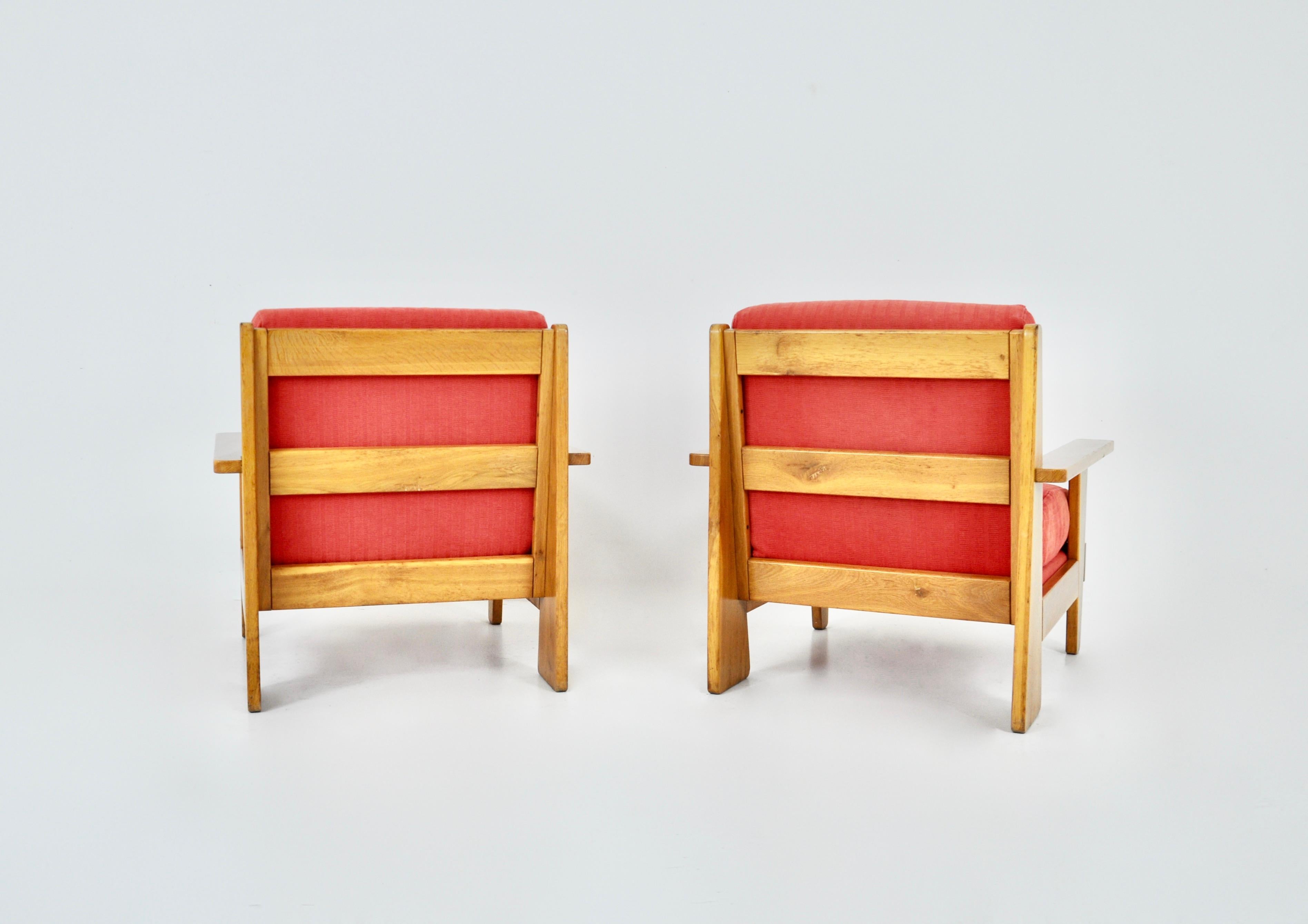 French Lounge chairs , 1960S, set of 2 For Sale 1