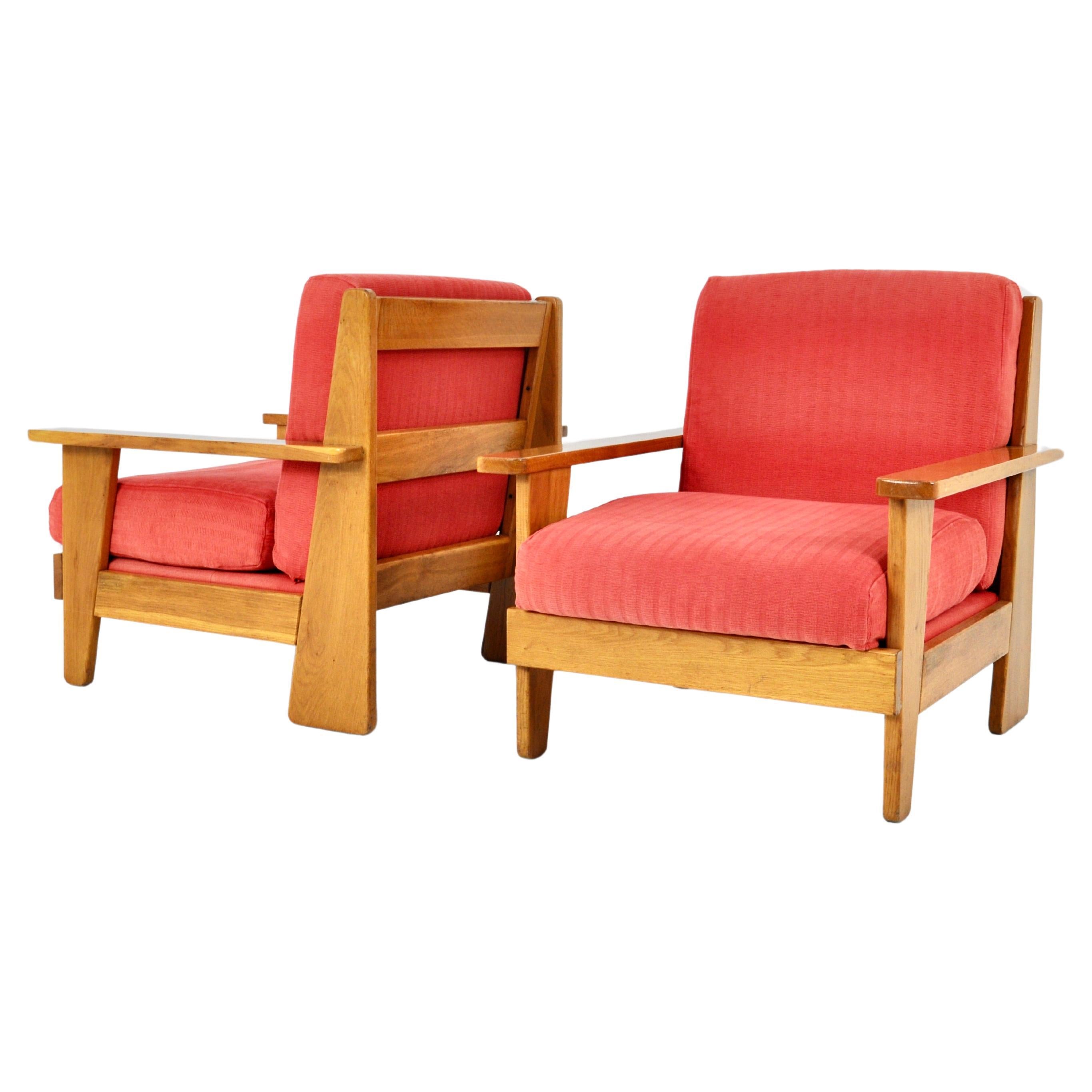 French Lounge chairs , 1960S, set of 2