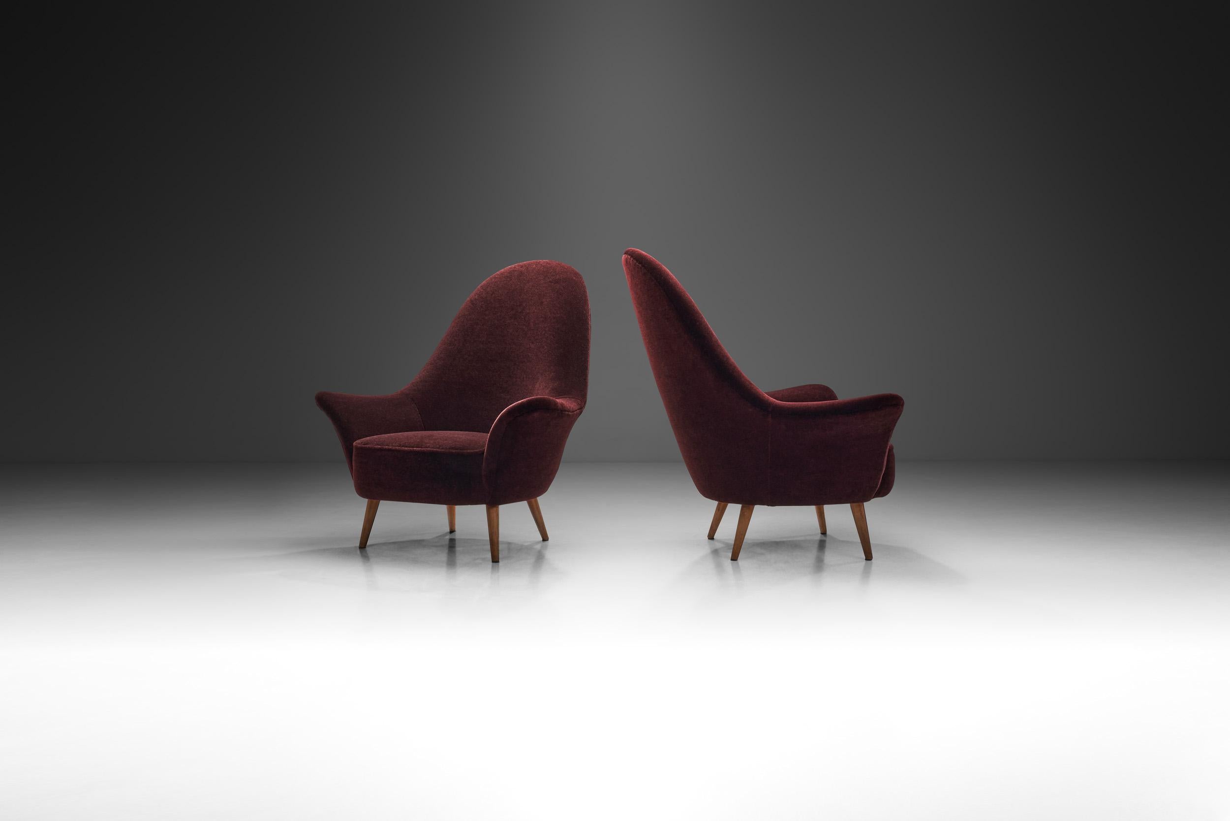 aubergine accent chair