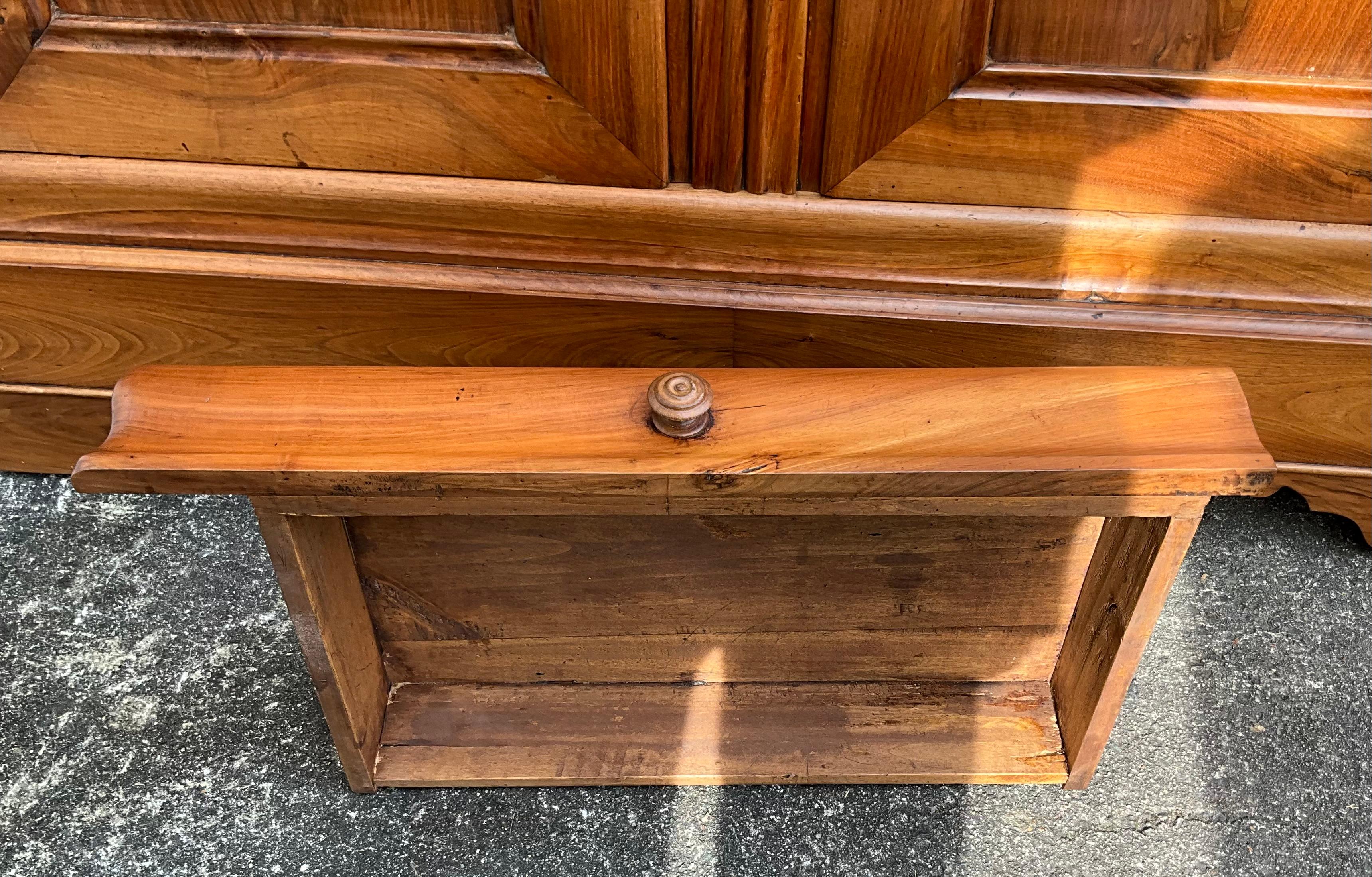 French Low Buffet Louis Philippe Solid Walnut Mid 19th For Sale 15