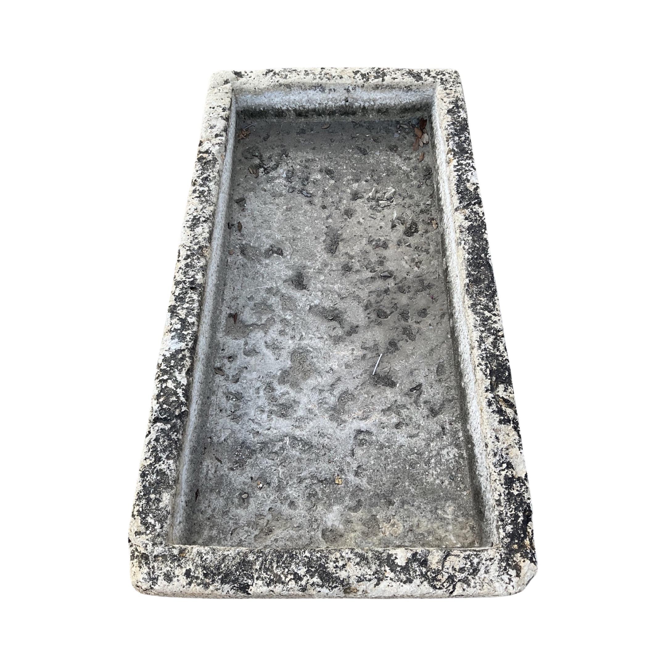17th Century French Low-Line Limestone Trough For Sale