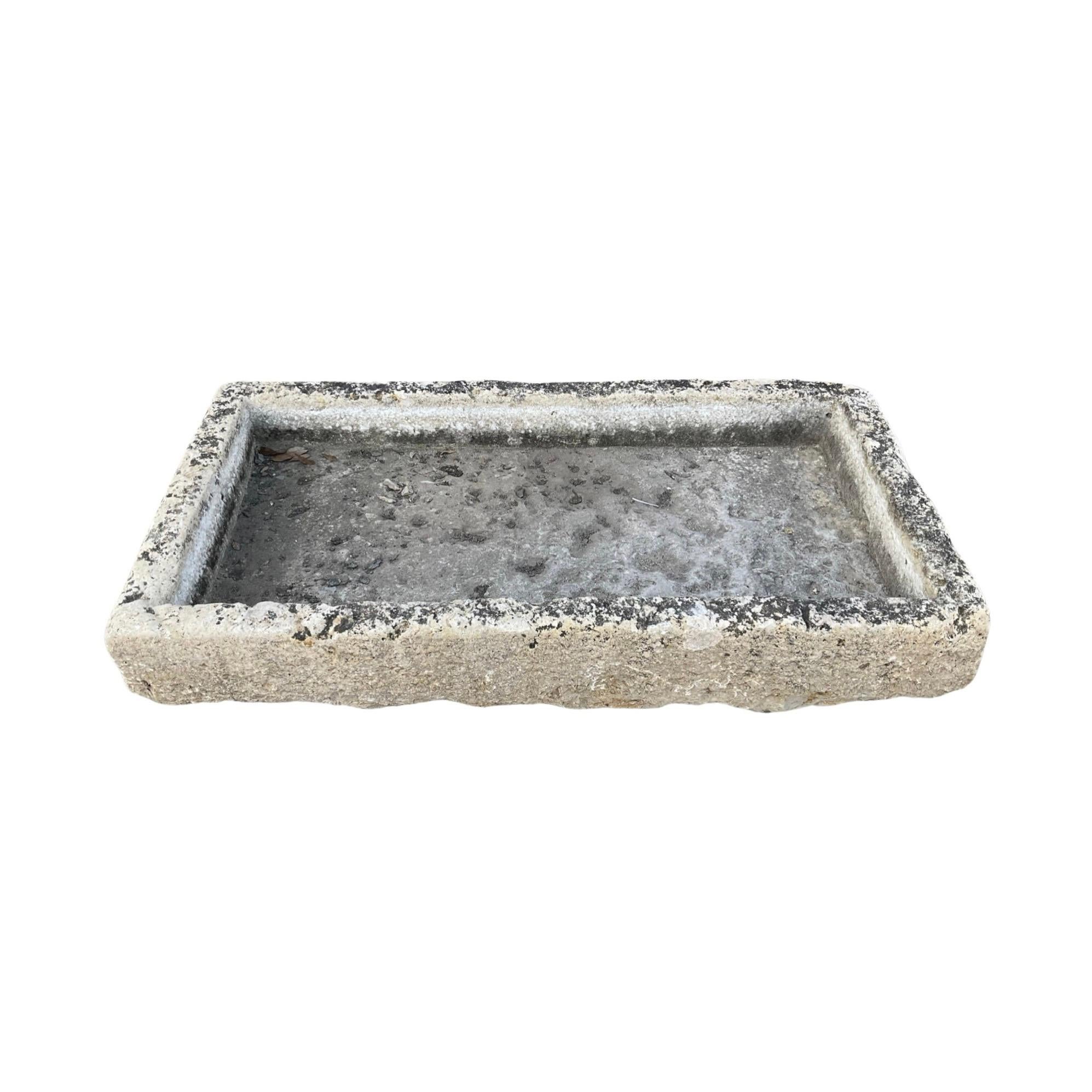 French Low-Line Limestone Trough For Sale 2