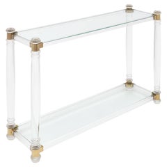 French Lucite Console
