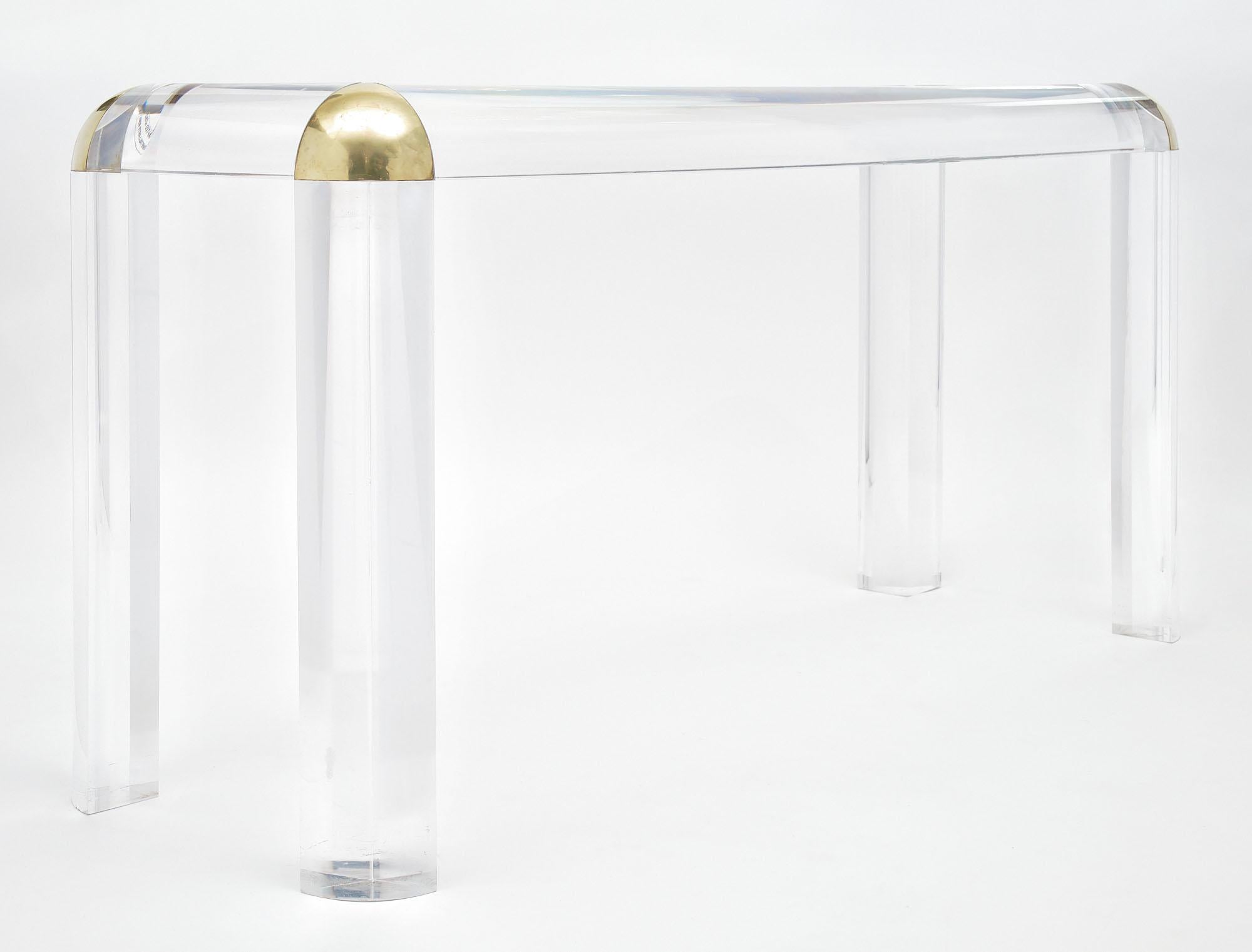 Mid-20th Century French Lucite Console Table by Maison Raphael