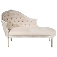 Vintage French Lucy Louis XVI Chaise Lounges, 20th Century