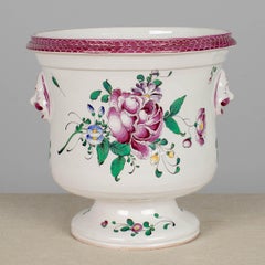 Olla francesa de loza de Lunéville Saint Clément