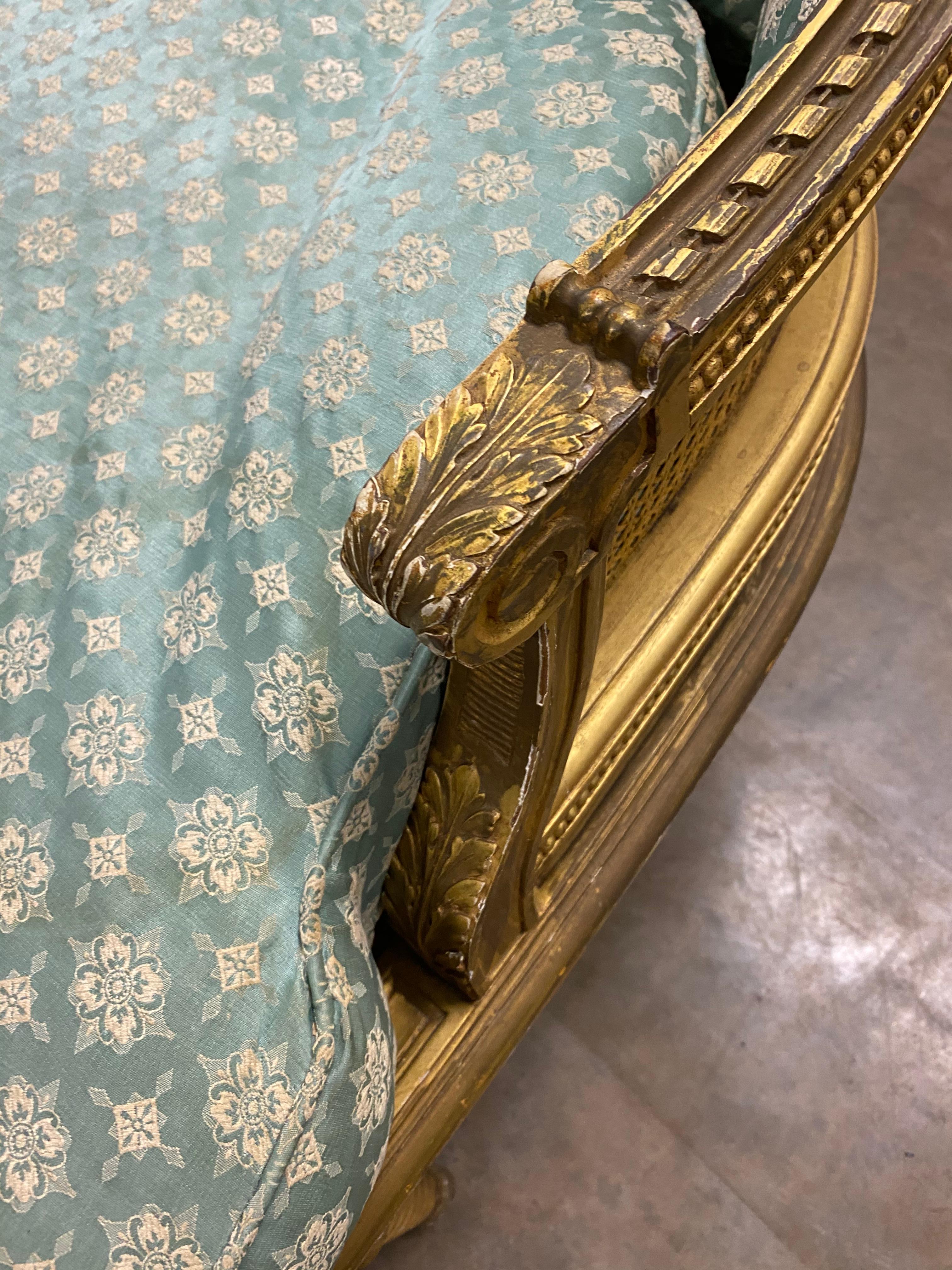 Französische Luxus-Chaise Longue, um die Mitte des 18. Jahrhunderts, im Stil Ludwig XIV. im Zustand „Gut“ im Angebot in Virum, DK