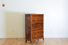 French LXV/LXVI Transitional Fruitwood Semainier Secretary