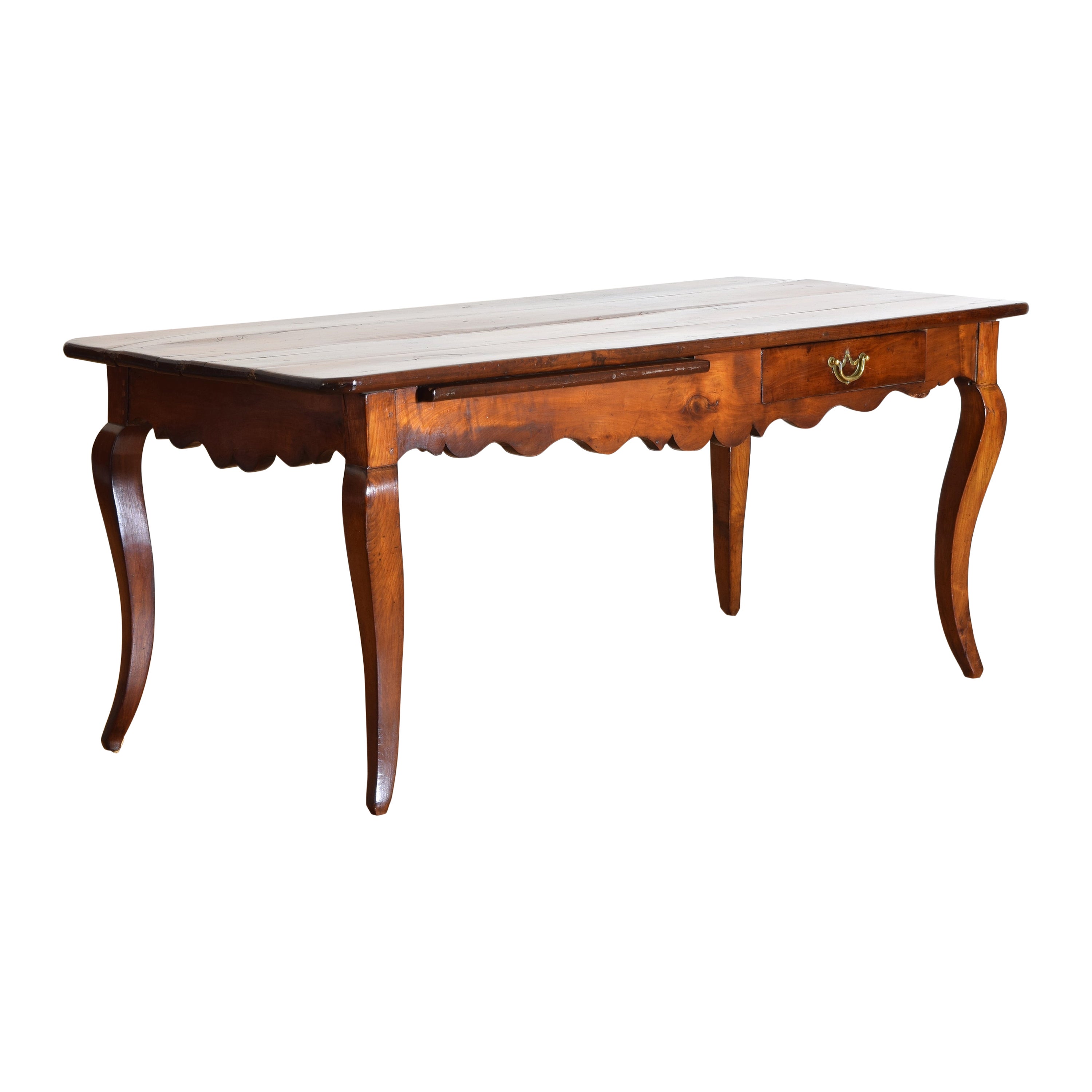 French LXV Period Cherrywood Writing Table or Desk, 1 drawer, 1 slide, mid 18thc