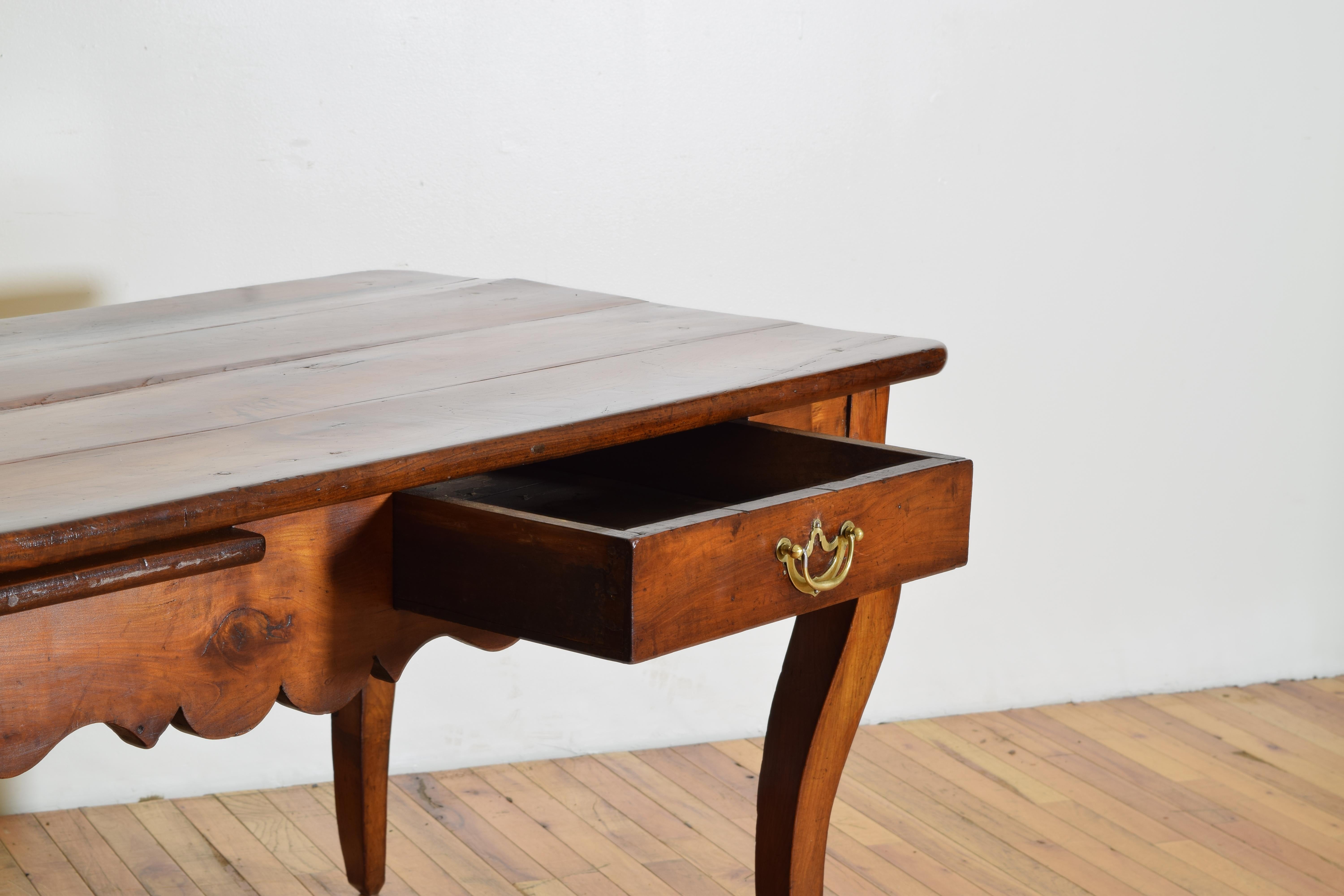 French LXV Period Cherrywood Writing Table or Desk, 1 drawer, 1 slide, mid 18thc For Sale 1