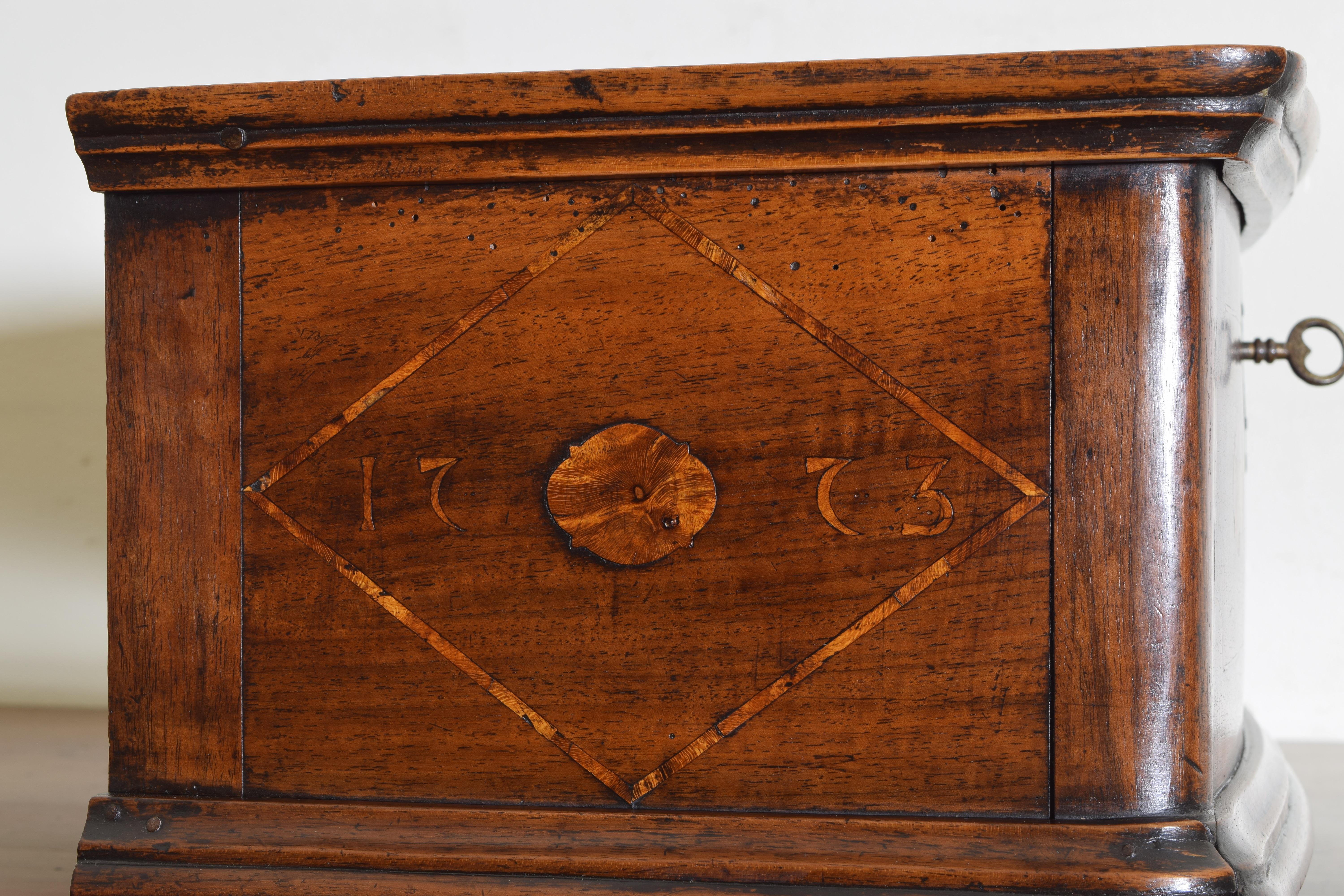 French LXV Period Walnut and Inlaid Box, circa 1773 3