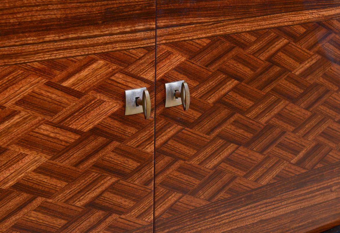 XX secolo Credenza francese Macassar Art Deco laccata in mogano in vendita