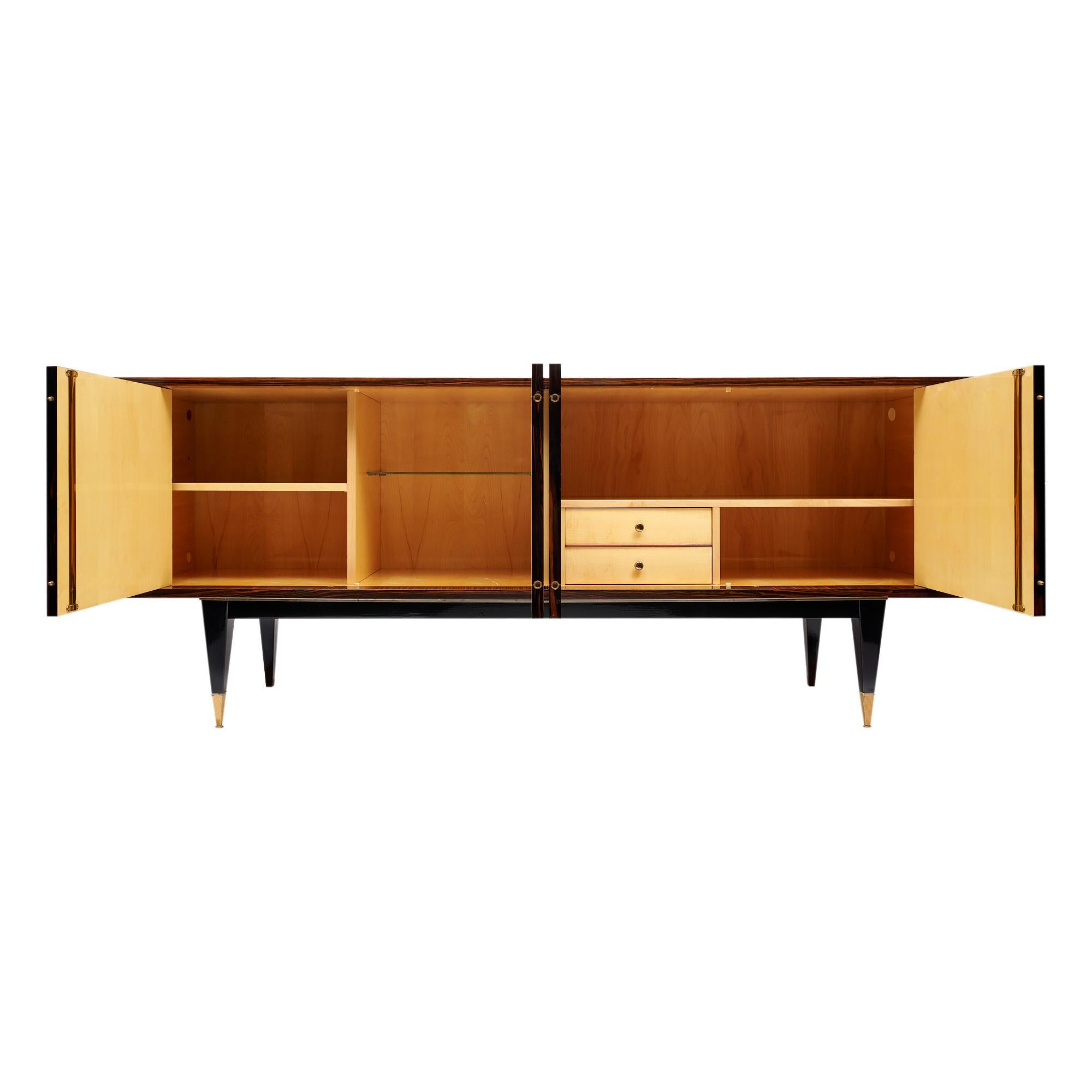 Buffet francés de macassar de mediados de siglo mediados del siglo XX en venta