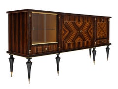 French Macassar of Ebony Buffet