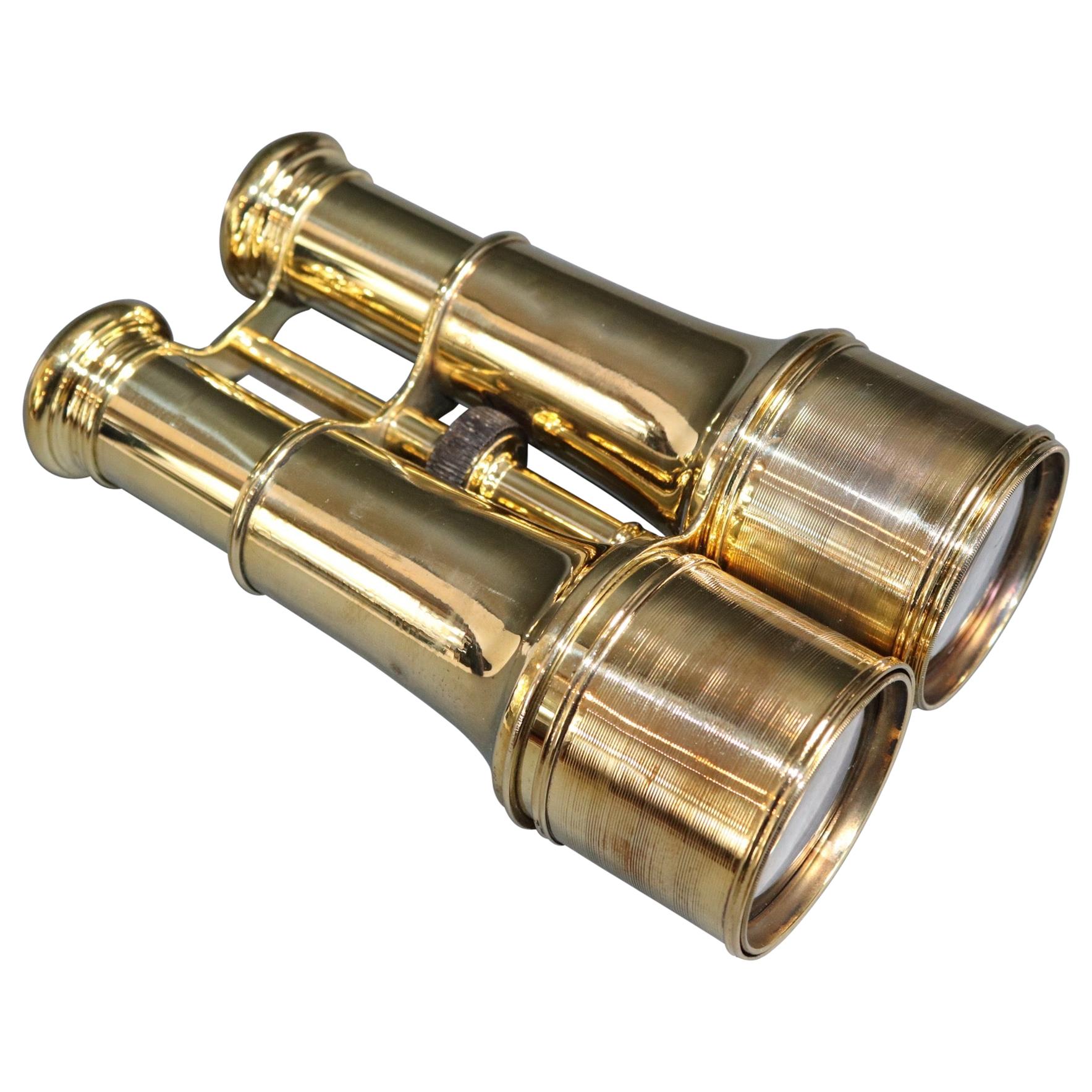 French Made Brass Yachting Binoculars