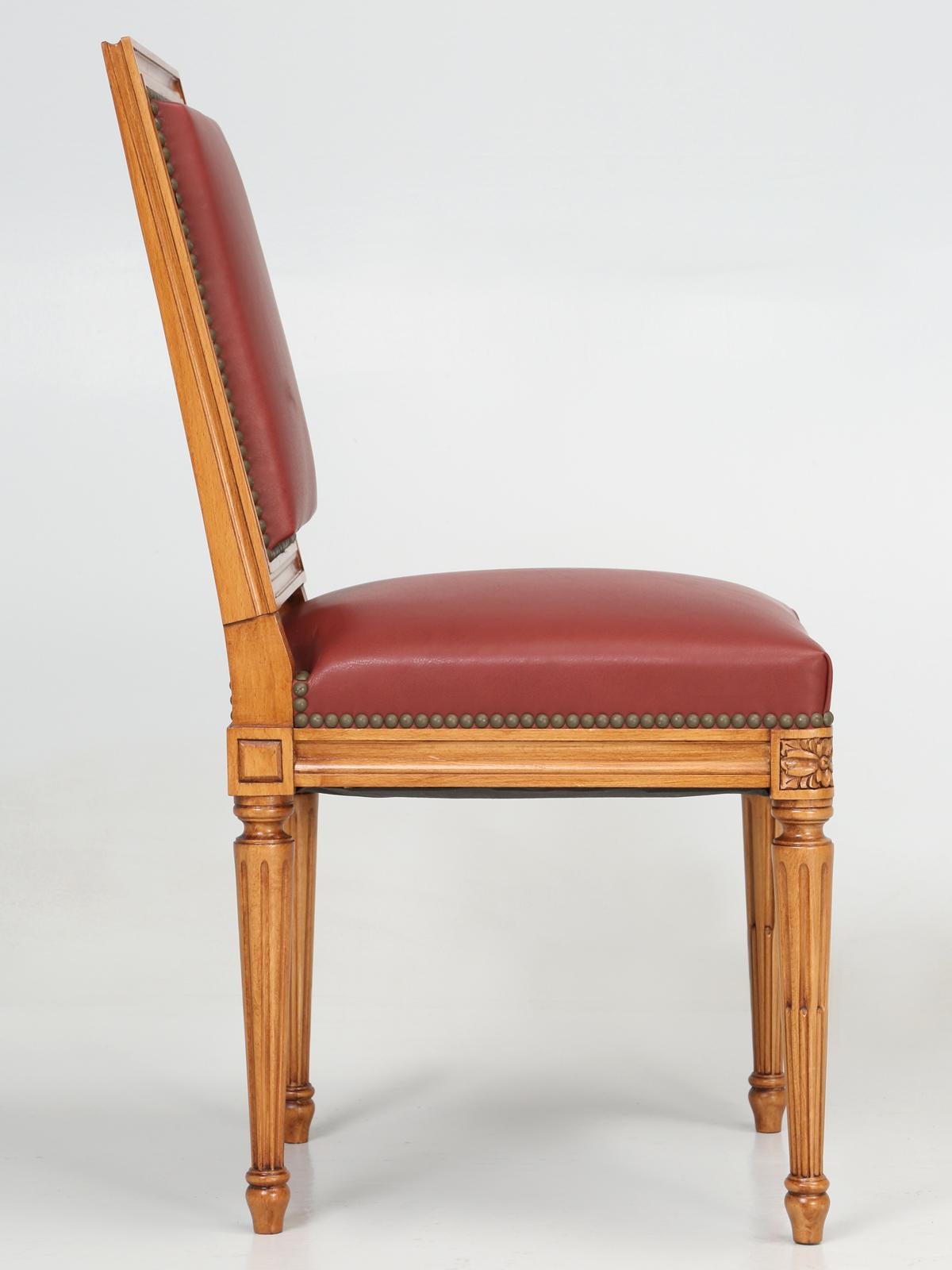French Made by Hand Louis XVI Style Chairs Available in Any Color or Finish For Sale 6