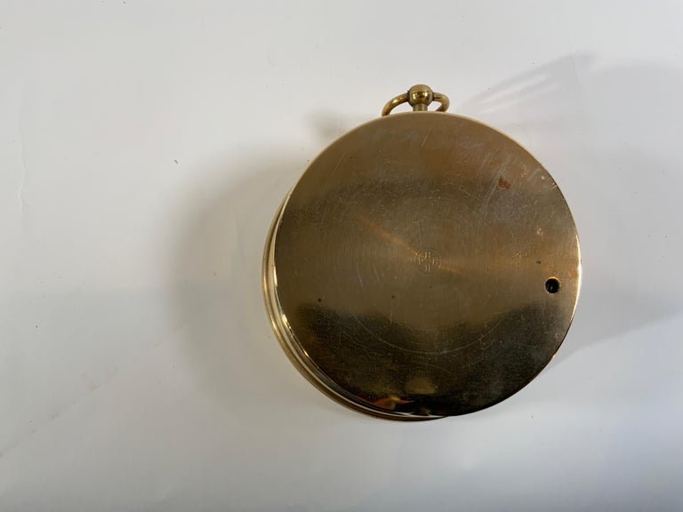 French Made Solid Brass Marine Barometer For Sale at 1stDibs