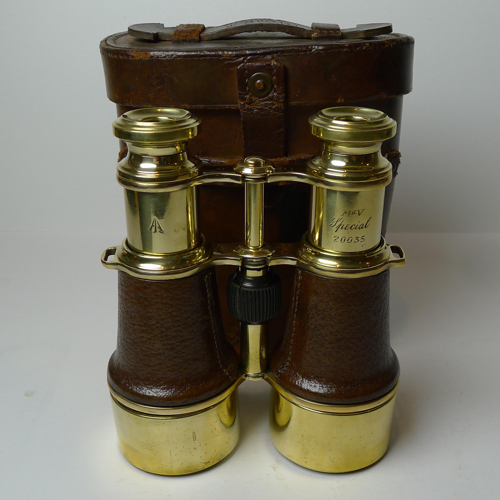 Brass French Made WW1 Binoculars For British Military Issue c.1917