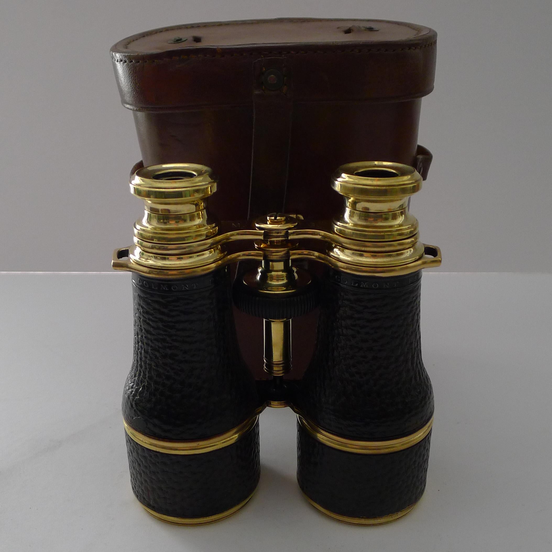 Brass French Made WW1 Binoculars for British Military Issue, c.1917