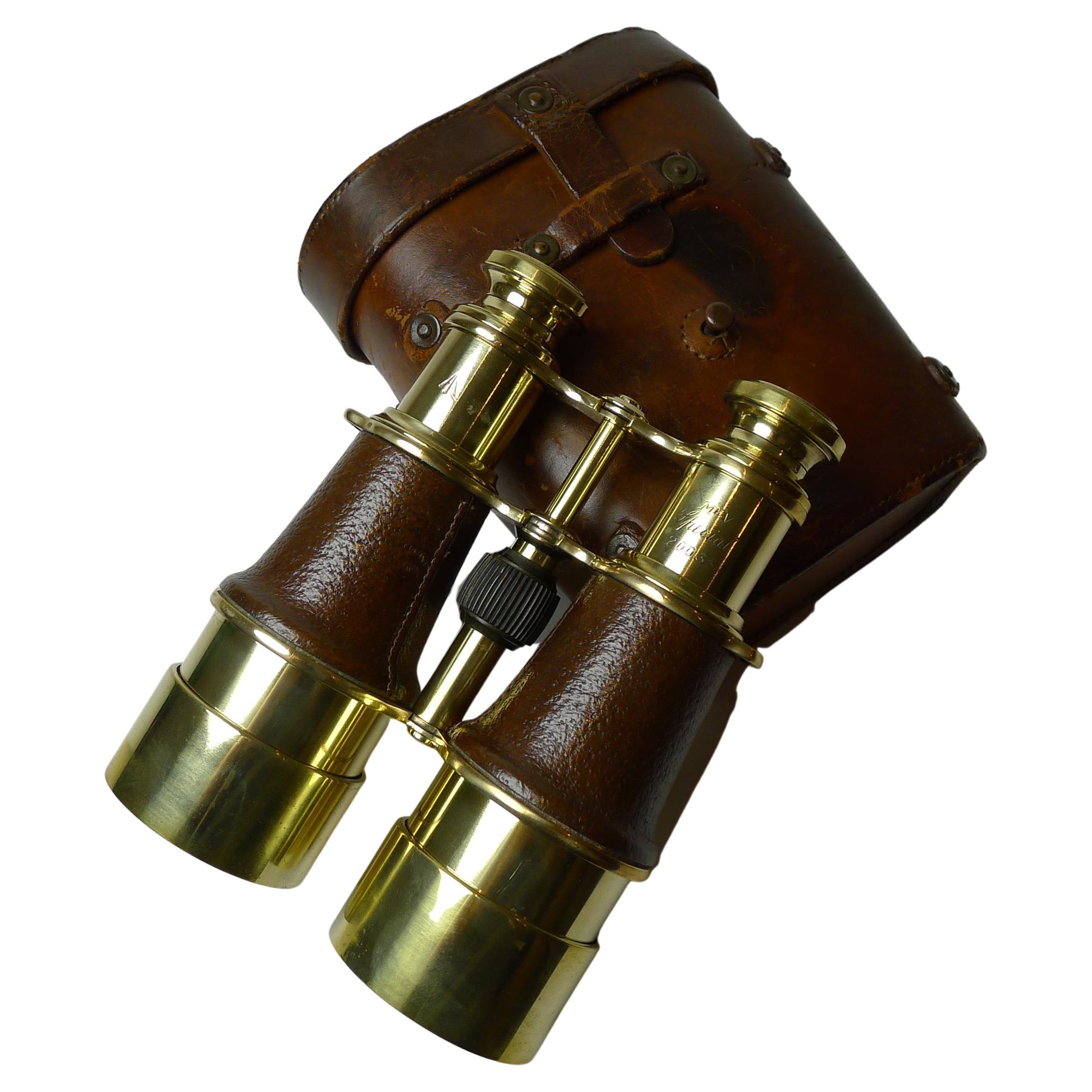 French Made WW1 Binoculars For British Military Issue c.1917