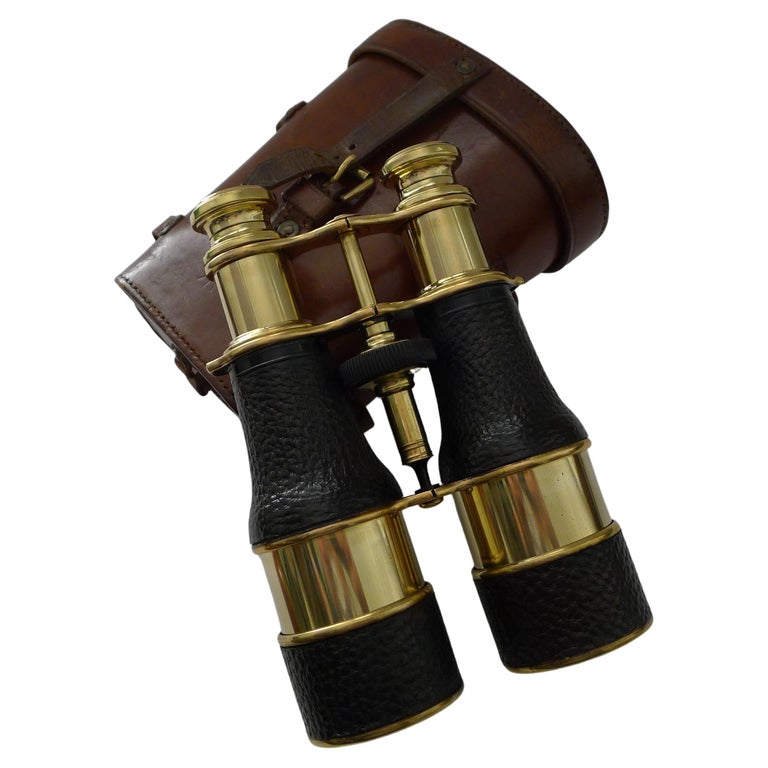 French Made WW1 Binoculars for British Military Issue, c.1917 For Sale