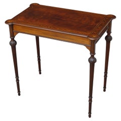 French Mahogany and Inlaid Side Table