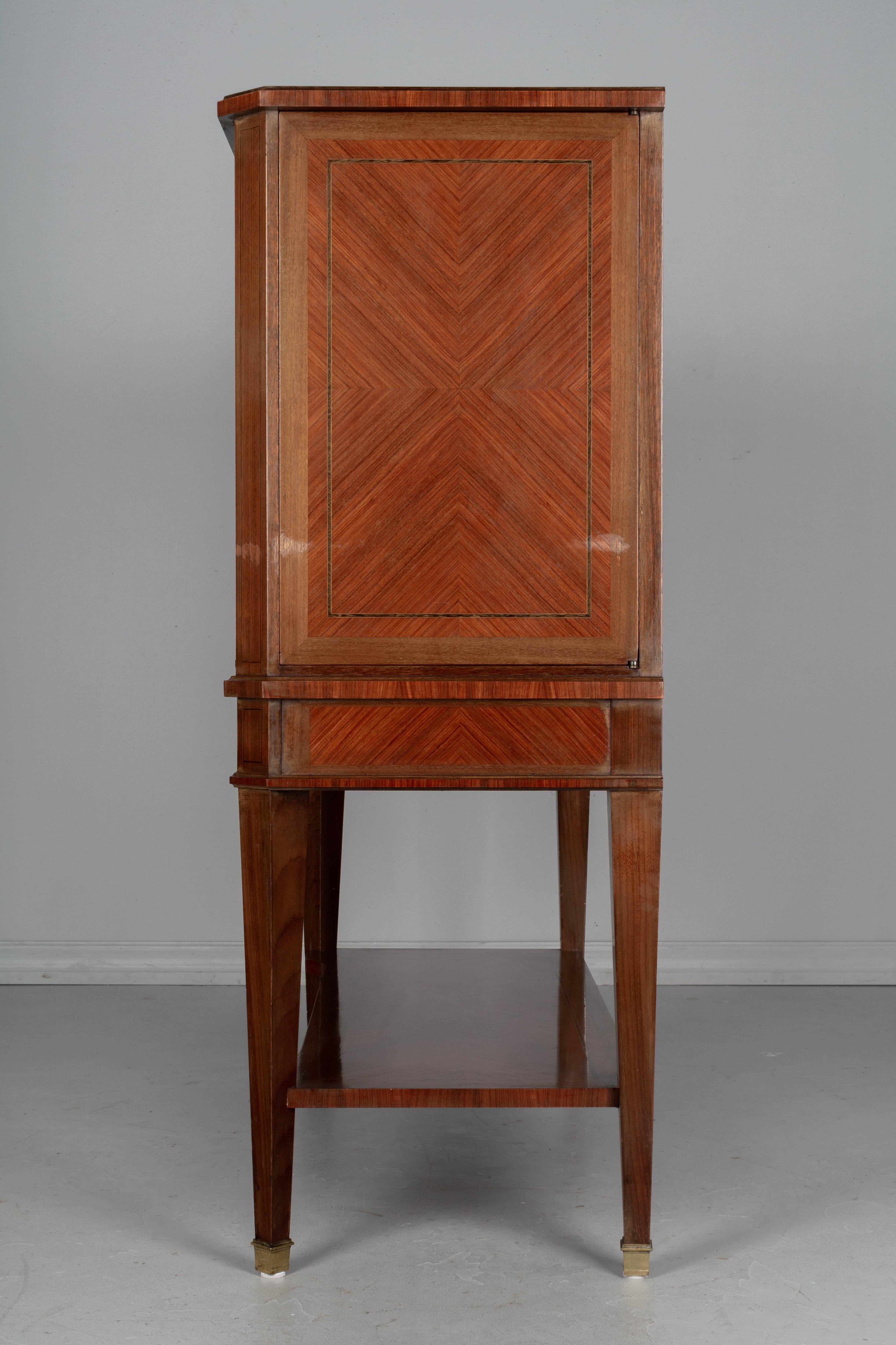 French Mahogany and Rosewood Bar Cabinet In Good Condition In Winter Park, FL