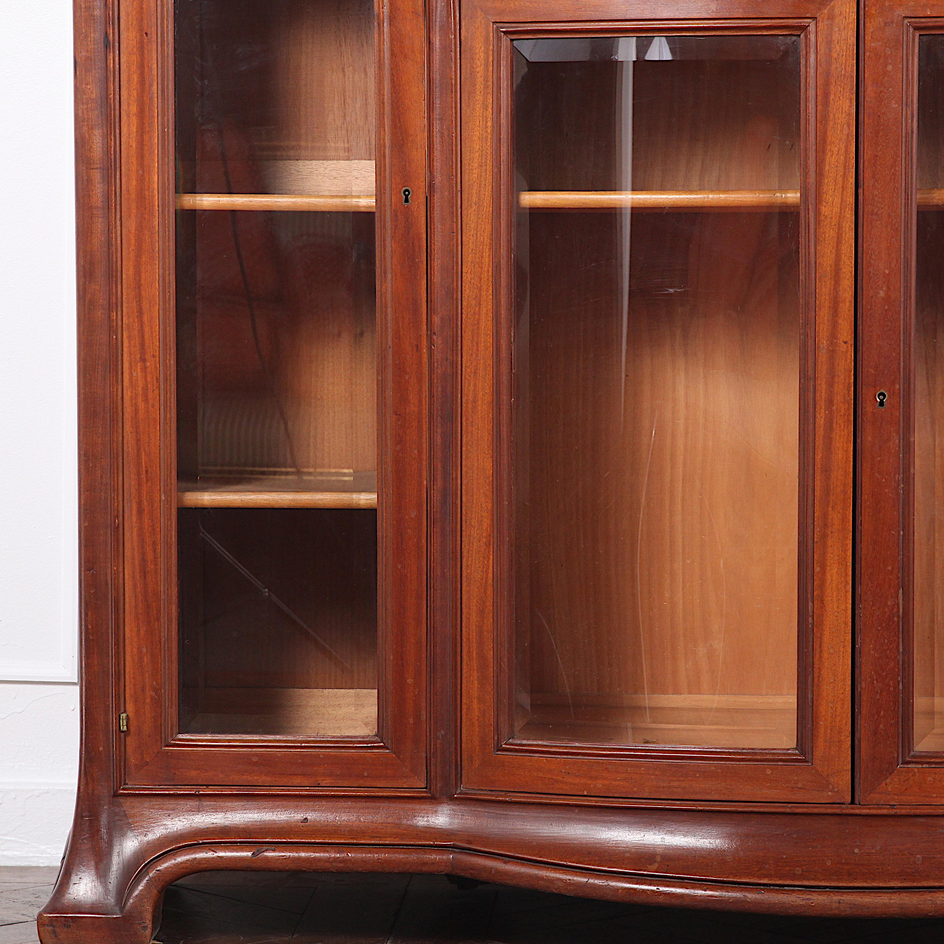 French Mahogany Louis Majorelle Art Nouveau Bookcase. C.1910  2